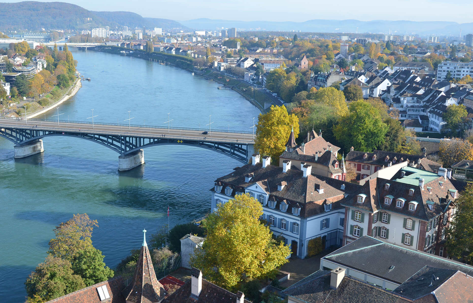 Bridge in Basel from Top